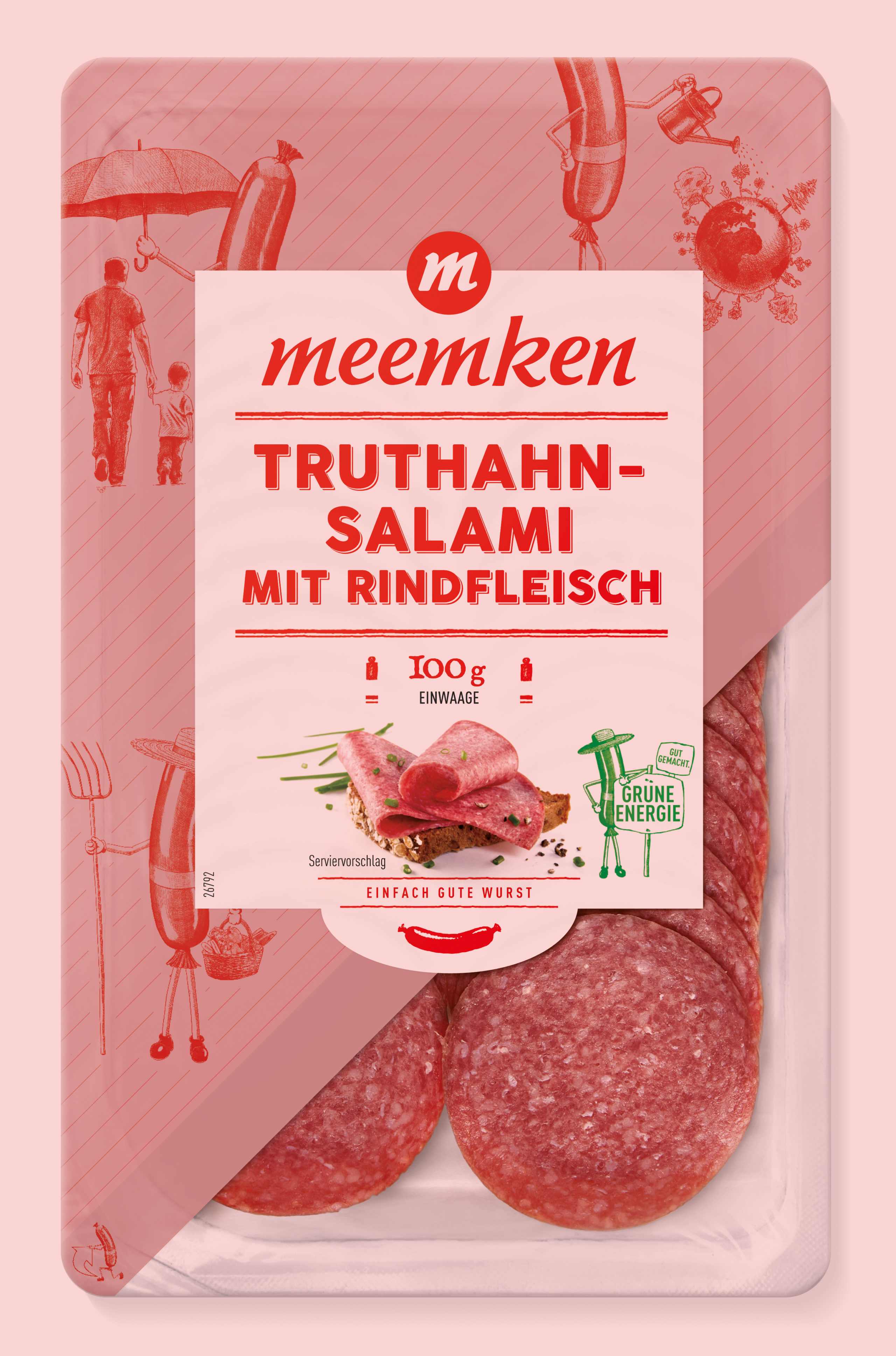 neues Packaging Design der Truthahnsalami im Rahmen des Brandings