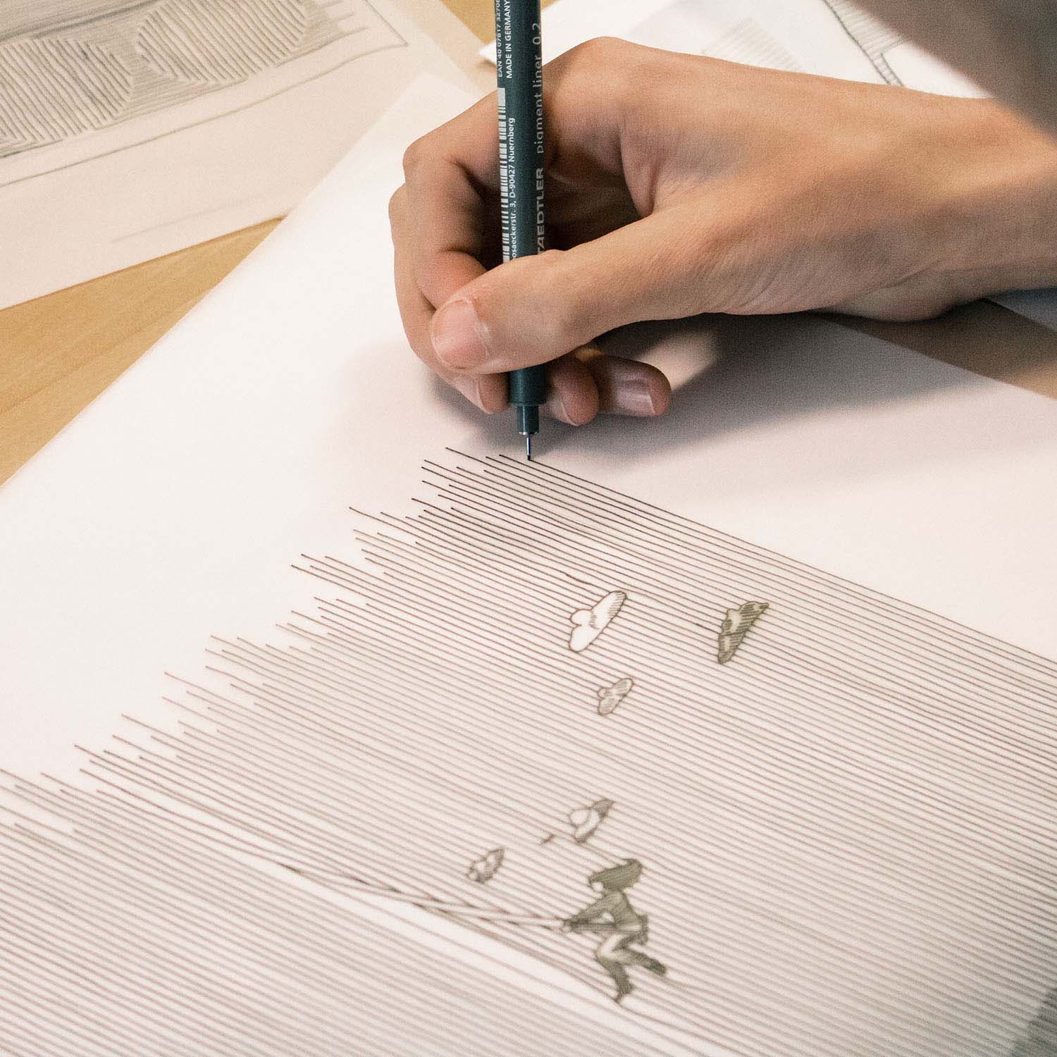 Illustration für einen Nachhaltigkeitsbericht